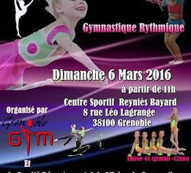 Championnat Départemental de gymnastique rythmique à Grenoble le 6 mars